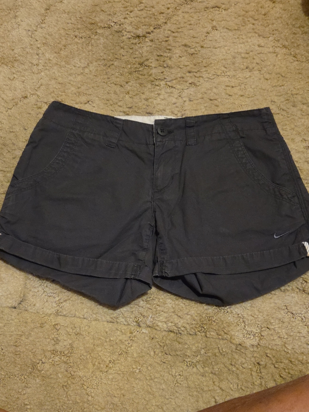 Nike Women's Black High-Waist Casual Shorts